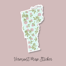 Load image into Gallery viewer, Vermont State Flower Map Vinyl Sticker
