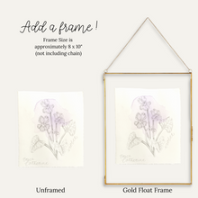 Load image into Gallery viewer, February Birth Flower - Violet Mini Original Artwork
