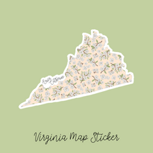 Load image into Gallery viewer, Virginia State Flower Map Vinyl Sticker
