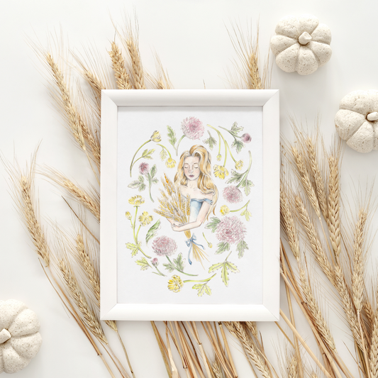 Virgo Sign Art Print