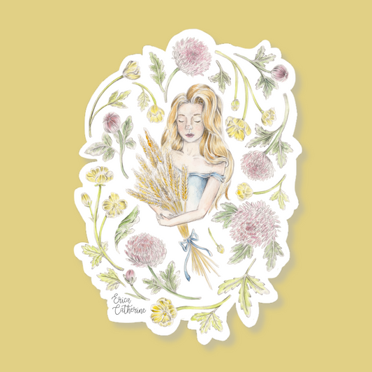 Virgo Zodiac Sign Sticker
