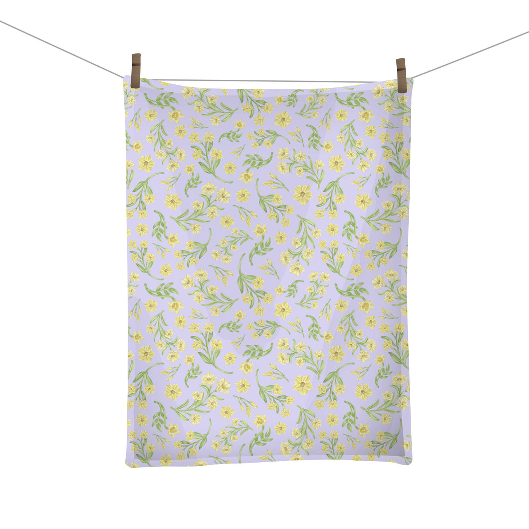 Yellow Jasmine Tea Towel
