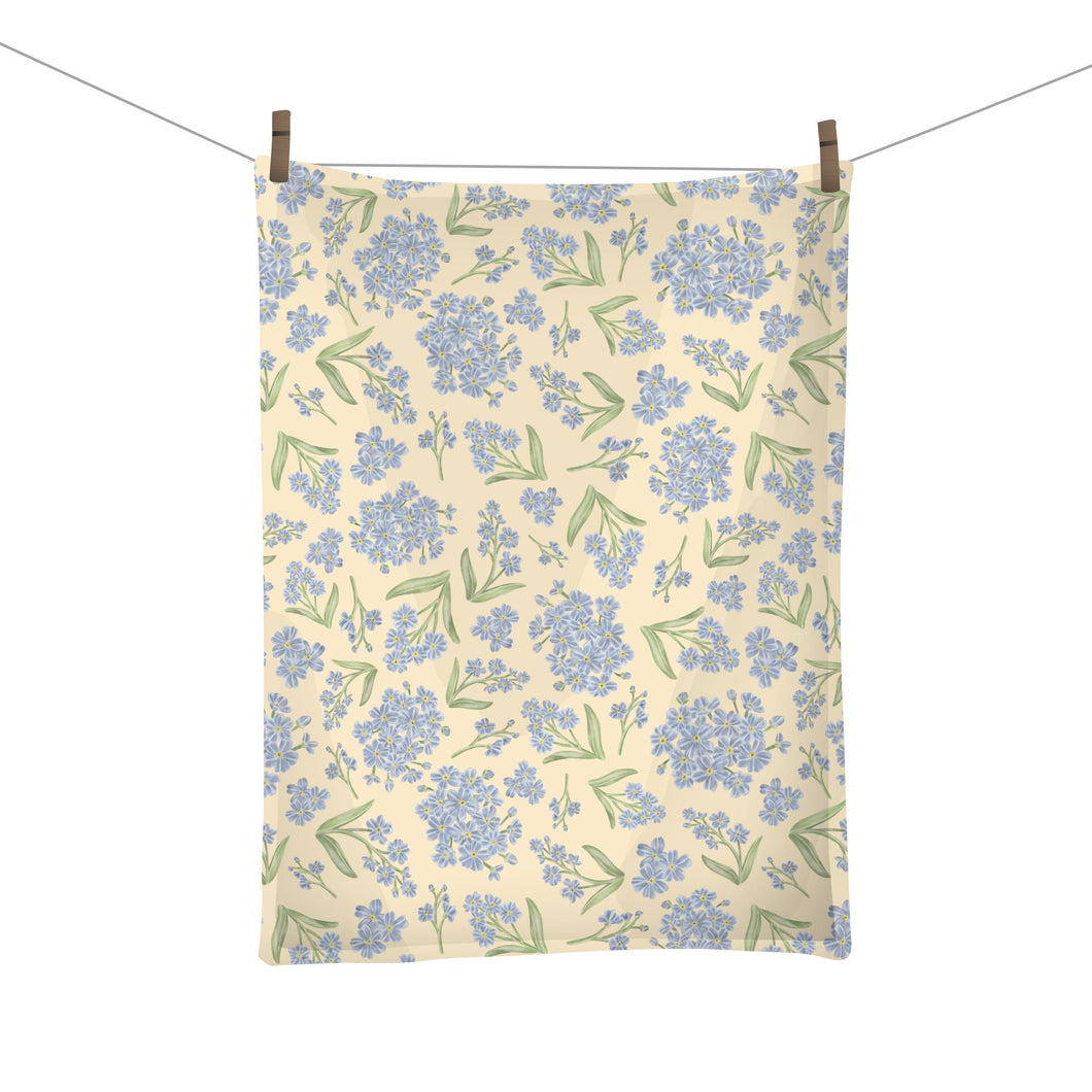 Forget Me Not Tea Towel
