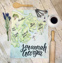 Load image into Gallery viewer, Savannah Georgia Tea Towel

