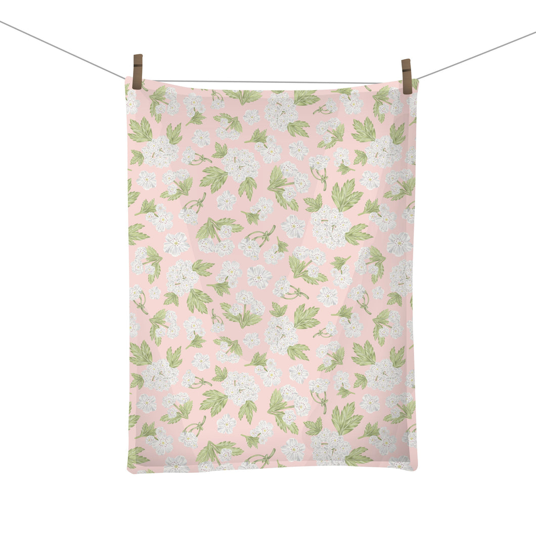 Hawthorn Flower Tea Towel