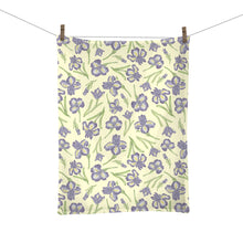 Load image into Gallery viewer, Iris Flower Tea Towel
