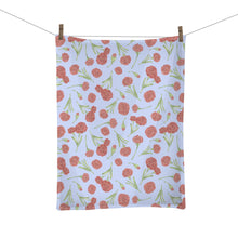 Load image into Gallery viewer, Scarlet Carnation Tea Towel
