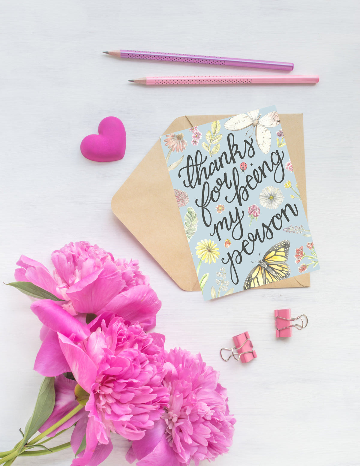 Thanks for Being my Person Folded Card