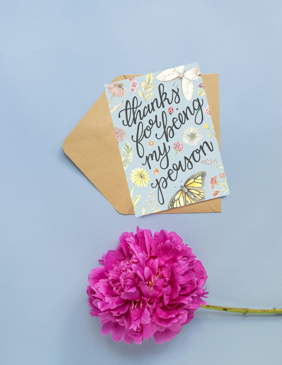 Thanks for Being my Person Folded Card