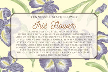 Load image into Gallery viewer, Iris Flower Tea Towel
