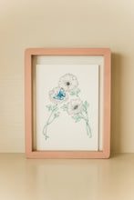 Load image into Gallery viewer, Letter A Initial Floral Art Print
